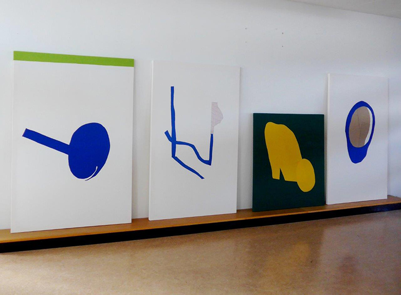 FROM THE SERIES Collided, 2016 Installation view