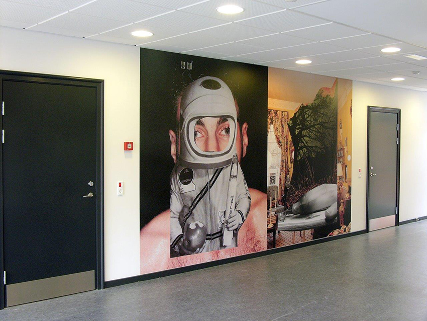 Wall paper installation, Tredium International Danish Business Academy, 2010